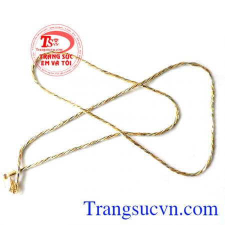 Dây Vàng Hồng Trắng 18k nhập khẩu nguyên chiếc Italy