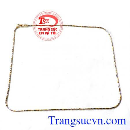 Dây Vàng Hồng Trắng 18k đẳng cấp và cao quý,
