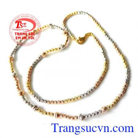 Dây vàng ITaly 18k 3 màu khách hàng ưa chuộng và bình chọn nhiều năm