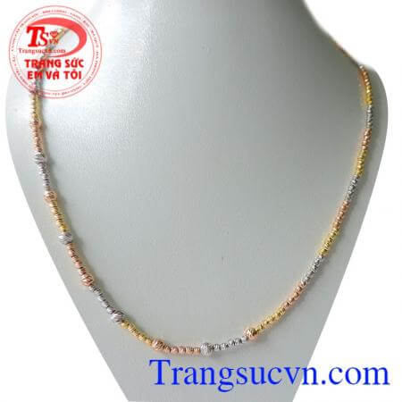 Sợi Dây vàng ITaly 18k 3 màu nhập khẩu nguyên chiếc,