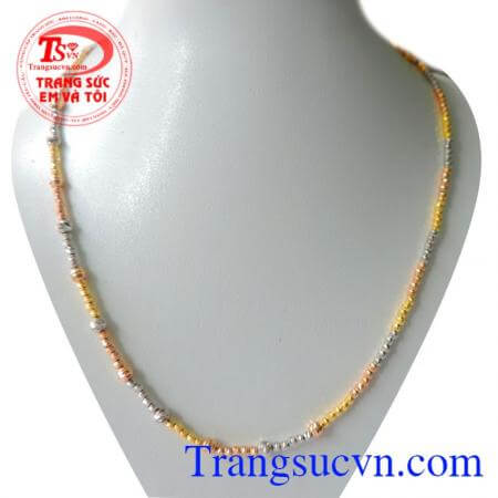 Dây vàng ITaly 18k 3 màu Món quà sinh nhật,ngày lễ ngày kỷ niệm ý nghĩa và đẳng cấp,