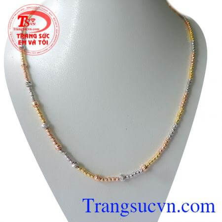 Bán Dây vàng ITaly 18k 3 màu dành cho nữ đeo cổ,