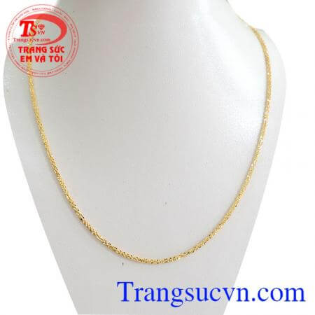 Dây chuyền nữ 18k vàng 750 chất lượng đảm bảo uy tín,