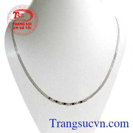 Dây vàng trắng sáng 18k