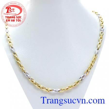 Dây chuyền nam vàng tây sang trọng