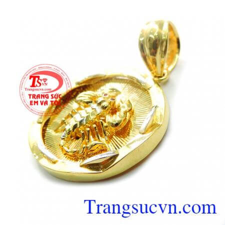 Mặt dây chuyền vàng nam hình bọ cạp cá tính hợp thời trang phù hợp nhiều lứa tuổi