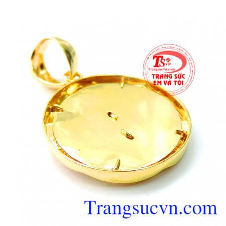 Mặt dây chuyền nam vàng 10k sáng bóng đảm bảo chất lượng hợp thời trang, sang trọng