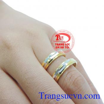 Nhẫn cưới vàng tây tình yêu vĩnh hằng