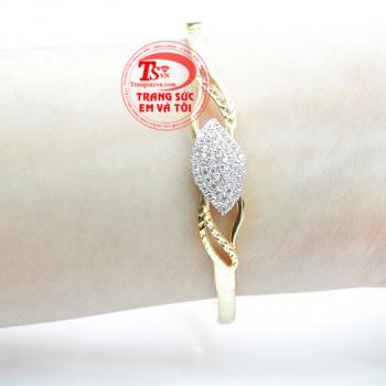 Vòng vàng tây hình chiếc lá