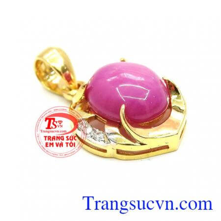Mặt đá Ruby sao nhân tạo