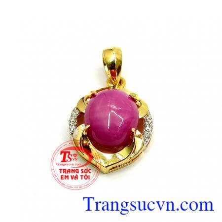 Mặt đá Ruby sao nhân tạo