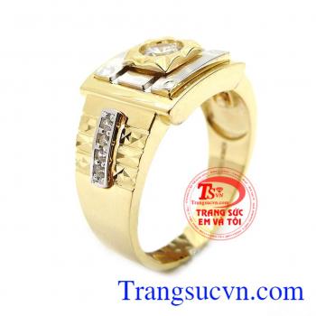 Nhẫn nam quyền lực vàng 10k nhập khẩu Korea bền đẹp, chất lượng, đẳng cấp thời trang