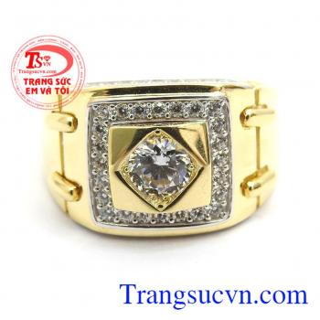 Nhẫn nam phong cách mới vàng 10k nhập khẩu Korea sang trọng, thời trang