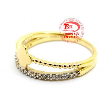Nhẫn nữ điệu đà,sản phẩm được nhập khẩu từ Hàn Quốc,thiết kế độc đáo