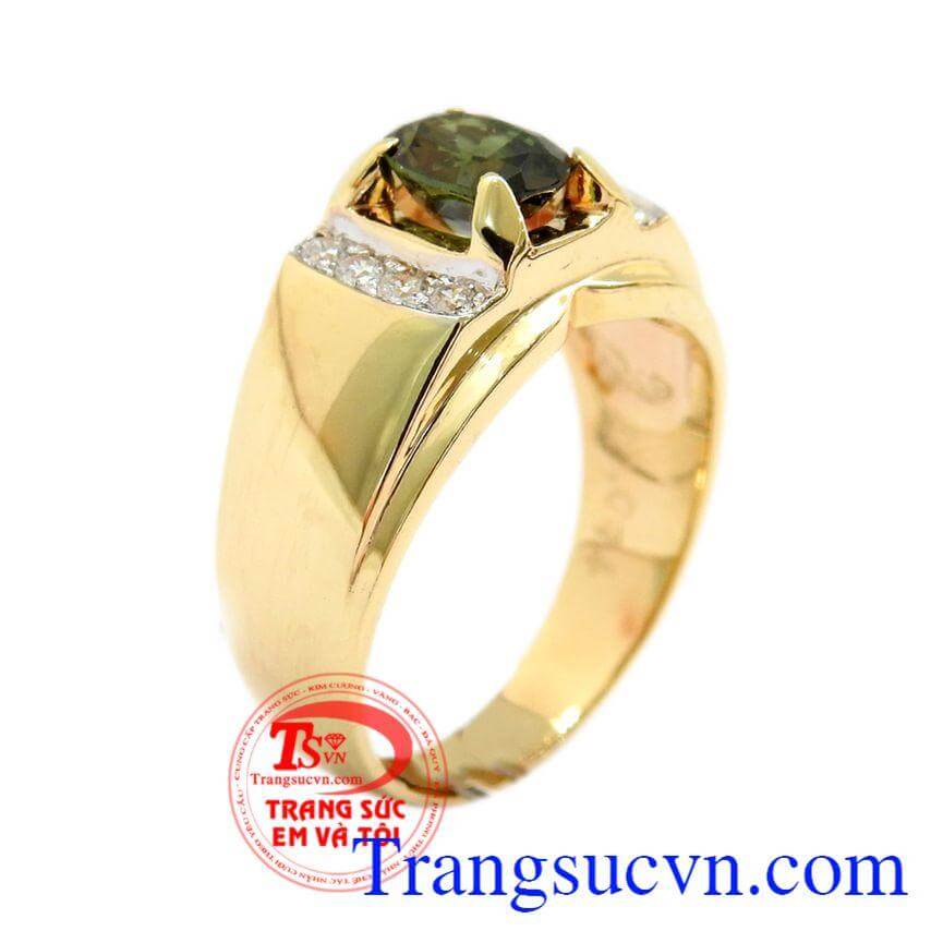 Nhẫn đá Sapphire Nam Tính