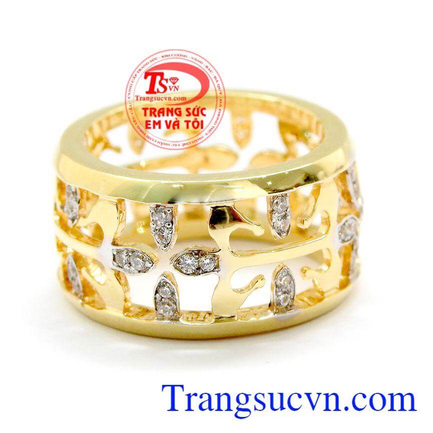 Nhẫn hoa văn nam 
