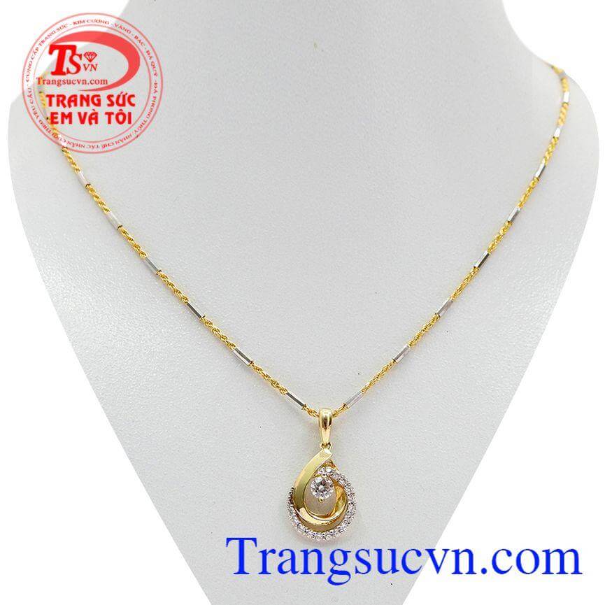 Bộ dây chuyền đá giọt nước nhập khẩu