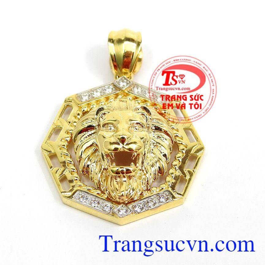 Mặt dây chuyền vàng nam sư tử