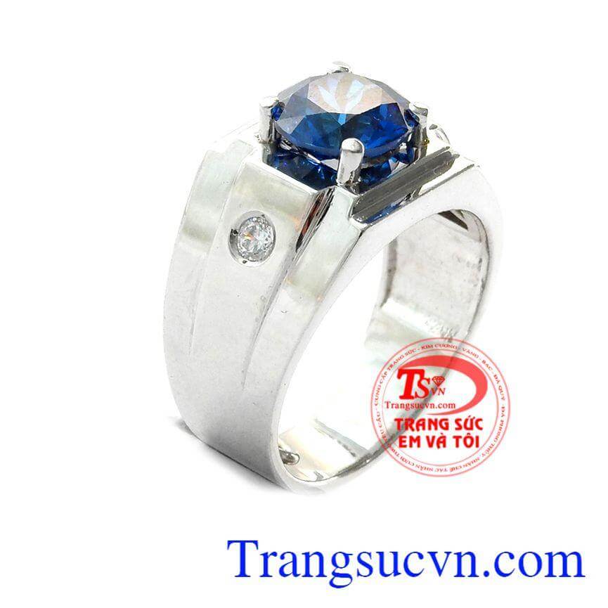 Nhẫn nam vàng trắng cao cấp