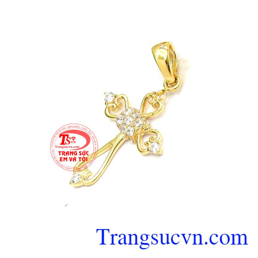 Chiếc Mặt dây cây thánh giá vàng chất lượng đảm bảo uy tín,Mặt dây cây thánh giá