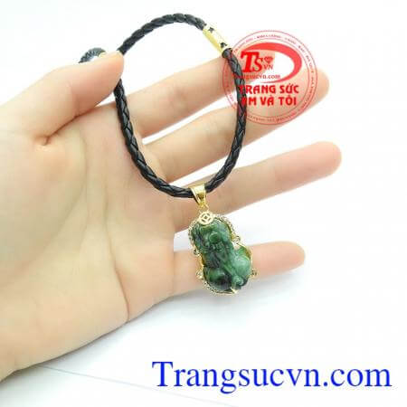 Bộ dây chuyền nam Tỳ Hưu ngọc đẹp