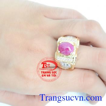 Nhẫn Nam Đá Ruby Đẹp là quà tặng ý nghĩa cho người yêu thương