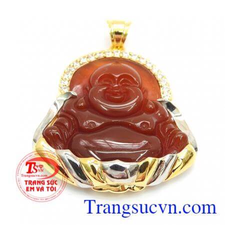 Mặt dây chuyền nam mã não thiên nhiên đeo phong thủy