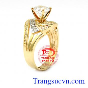 Nhẫn vàng Hàn Quốc tinh tế là sản phẩm được sản xuất theo công nghệ mới tại Hàn Quốc,sản phẩm được chế tác tinh xảo,các đường nét uốn lượn mềm mại