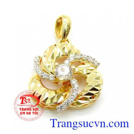 Mặt dây chuyền nữ đính đá Hàn Quốc kiểu dáng đẹp thời trang,