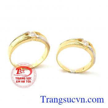 Nhẫn cưới vàng tây