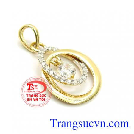 Mặt dây chuyền vàng tây nhập khẩu Hàn Quốc,