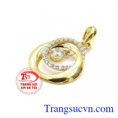 Mặt dây vàng tây 10k,