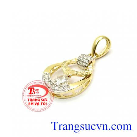 Mặt dây nhập khẩu Hàn Quốc đính đá nhập khẩu nguyên chiếc với thiết kế độc đáo thời trang mang đến vẻ đẹp quý phái thanh lịch cho người đeo