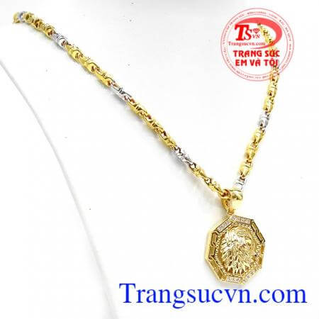Bộ dây chuyền vàng 10K chất lượng cao bảo hành toàn quốc