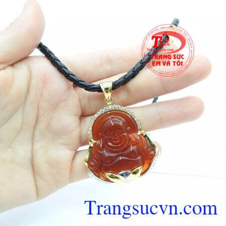 Bộ trang sức nam di lặc nâu đỏ