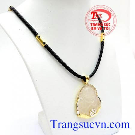 Bộ dây chuyền phật mã não thiên nhiên chất lượng cao, Bộ dây chuyền nam mẫu mã đẹp, thiết kế tinh xảo