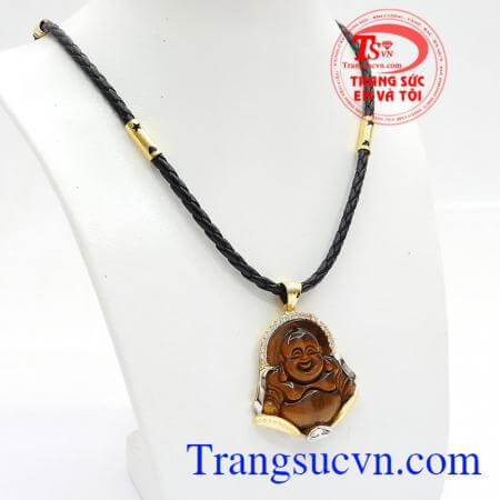 Bộ dây chuyền nam Di Lặc độc đáo là sự kết hợp giữa mặt dây phật Di Lặc biểu tượng cho sự thịnh vượng, hạnh phúc