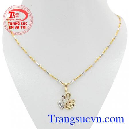 Bộ dây chuyền nữ Thiên Nga cặp đôi chất lượng cao mẫu mã đẹp,