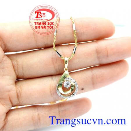 Bộ dây chuyền đá giọt nước nhập khẩu