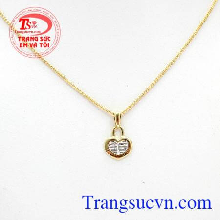 Bộ dây chuyền nữ vàng tây nhập khẩu đẹp,