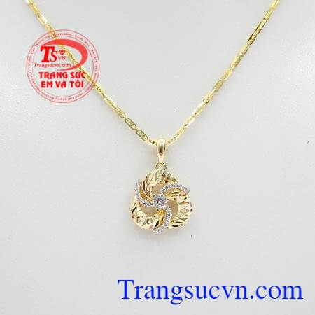 Bộ dây chuyền nữ vàng tây chất lượng cao, mẫu mã đẹp,