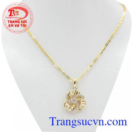 Bộ dây chuyền phay đá nhập khẩu đẹp xinh dành cho bạn nữ,