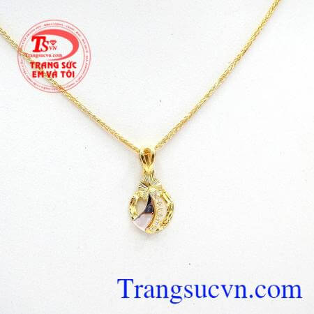 Bộ dây chuyền vàng tây nhập khẩu thời trang phái đẹp,Bộ dây vàng tây nhập cá tính