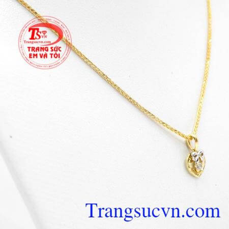 Bộ dây nhập khẩu quà tặng trái tim là sự kết hợp của mặt dây Hàn Quốc thời trang quý phái và dây chuyền Ý nhập khẩu nguyên chiếc sang trọng cá tính,Bộ dây nhập khẩu quà tặng trái tim