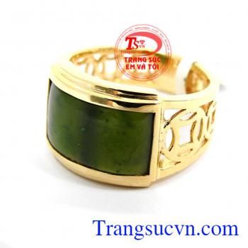 Nhẫn nam vàng 14k mệnh mộc thương hiệu uy tín, chất lượng, chế tác theo yêu cầu