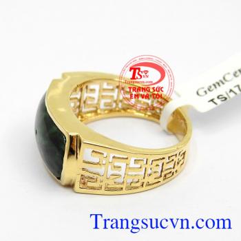 Nhẫn nam ngọc phỉ thúy sang trọng thương hiệu uy tín, chất lượng, giao hàng nhanh trên toàn quốc