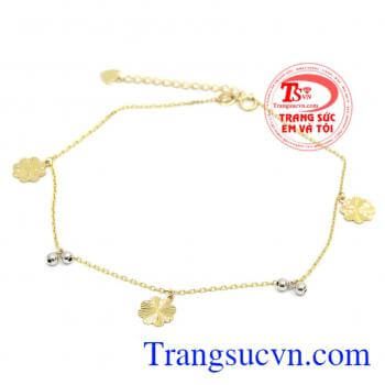 Lắc chân hoa lục bình xinh xắn,dành cho các bạn nữ,