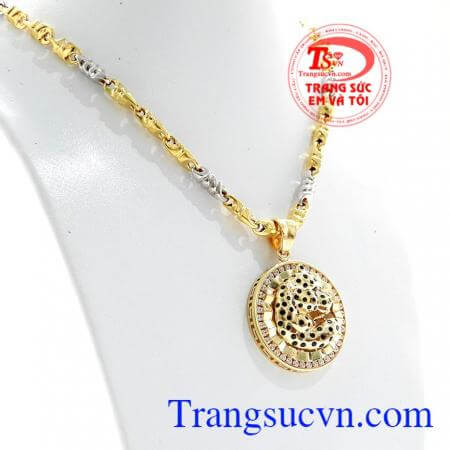 Dây chuyền nam vàng tây sang trọng Dây chuyên nam sáng bóng