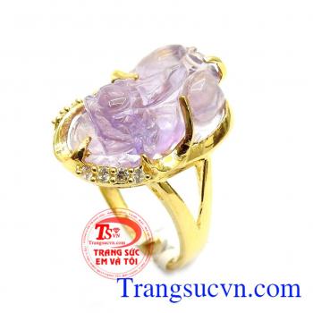 Nhẫn Tỳ Hưu phong thủy tài lộc thiết kế tinh xảo phù hợp nhiều lứa tuổi, Tỳ Hưu trong phong thủy có ý nghĩa chiêu tài lộc, may mắn về công danh sự nghiệp, bảo vệ tài sản và sự bình an cho gia đình