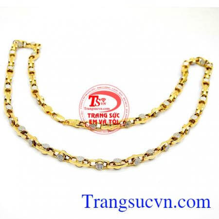 Dây nam vàng quyền uy đem lại vẻ đẹp mạnh mẽ cho người đeo